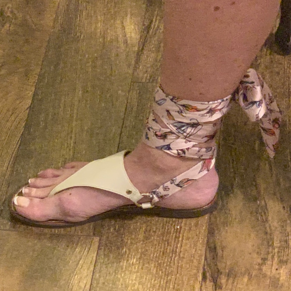 Lace up sandals